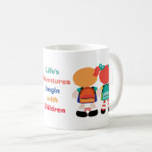 Lebensabenteuer mit Kindern Kaffeetasse (VorderseiteRechts)