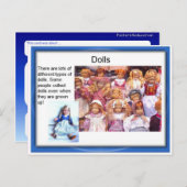 Lebensabfälle, Spielzeug, Puppen Postkarte (Vorne/Hinten)