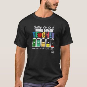 Lebensakku - ein Lehrer der dritten Klasse zurück T-Shirt