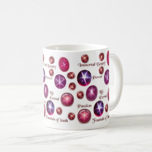 Lebensalter: Der Blutstar Ruby Kaffeetasse (VorderseiteRechts)