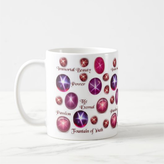 Lebensalter: Der Blutstar Ruby Kaffeetasse (Links)