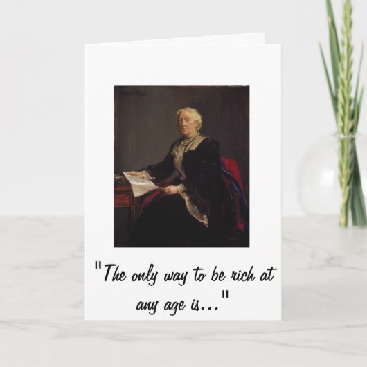 Lebensalter und Schulden Karte (Vorderseite)