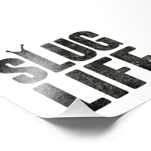 Lebensarmut Fotodruck (Ecke)