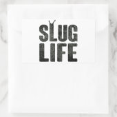 Lebensarmut Rechteckiger Aufkleber (Tasche)