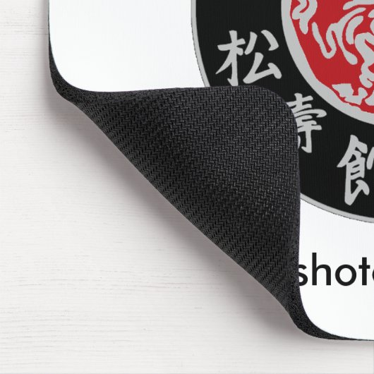 Lebensart Shotokan dunkles Logo Mousepad (Ecke)