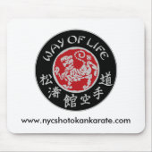 Lebensart Shotokan dunkles Logo Mousepad (Vorne)