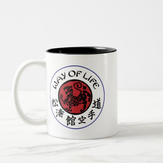 Lebensart Shotokan Kaffee-Tasse Zweifarbige Tasse (Links)