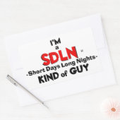 Lebensart (Übernachtungen im Tagesrhythmus) Rechteckiger Aufkleber (Umschlag)