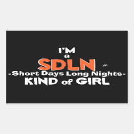 Lebensart (Übernachtungen im Tagesrhythmus) Rechteckiger Aufkleber