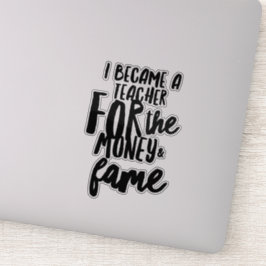 Lebensaufkleber für Lehrer Aufkleber