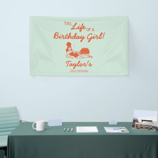 Lebensbanner eines Geburtstagsmädchens Banner (Messeveranstaltung)