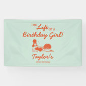 Lebensbanner eines Geburtstagsmädchens Banner (Horizontal)