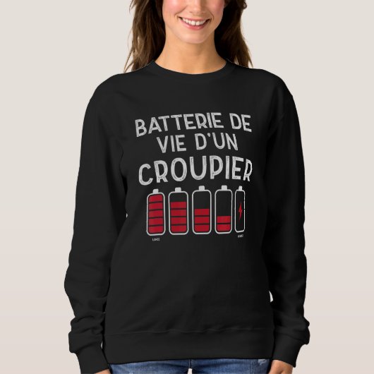 Lebensbatteriehändler Händler Sweatshirt (Vorderseite)