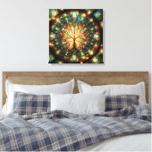 Lebensbaum 1 leinwanddruck (Insitu (Schlafzimmer))