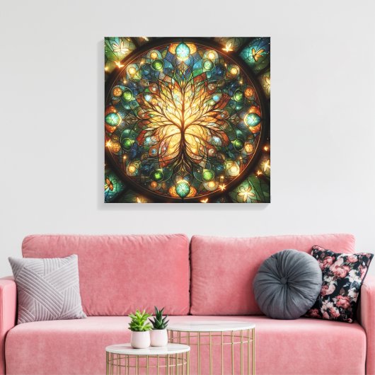 Lebensbaum 1 leinwanddruck (Insitu (Wohnzimmer))