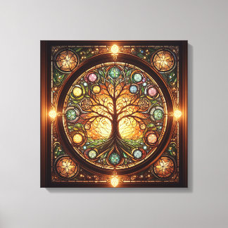 Lebensbaum 2 leinwanddruck