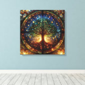 Lebensbaum 4 leinwanddruck (Insitu (Holzboden))