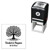 Lebensbaum #6 Datum der Familiennamen Permastempel (Beispiel)