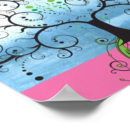 Lebensbaum-Abbildung Poster (Ecke)