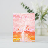 Lebensbaum - Abstrakter Friedlicher Baum Postkarte (Stehend Vorderseite)
