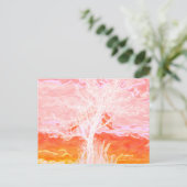 Lebensbaum - Abstrakter Friedlicher Baum Postkarte (Stehend Vorderseite)