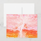 Lebensbaum - Abstrakter Friedlicher Baum Postkarte (Vorne/Hinten)