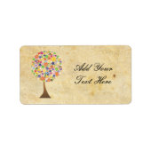 Lebensbaum Adressaufkleber (Vorne)