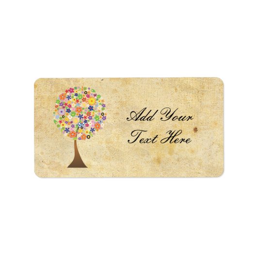 Lebensbaum Adressaufkleber (Vorne)