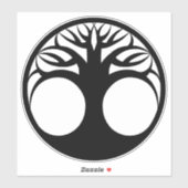 LEBENSBAUM AUFKLEBER (Blatt)