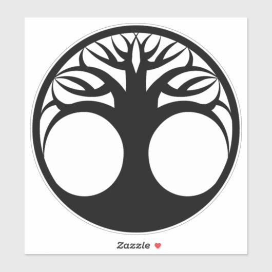 LEBENSBAUM AUFKLEBER (Blatt)