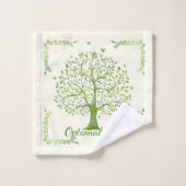 Lebensbaum Badhandtuch Set (Waschlappen)