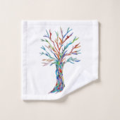 Lebensbaum badhandtuch set (Waschlappen)