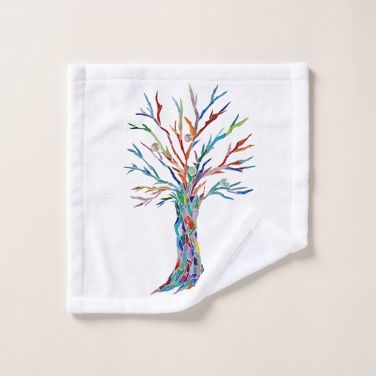 Lebensbaum  badhandtuch set (Waschlappen)