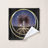 Lebensbaum Badhandtuch Set (Waschlappen)