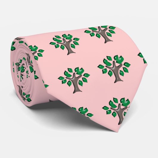 Lebensbaum Baum des Lebens Krawatte (Gerollt)