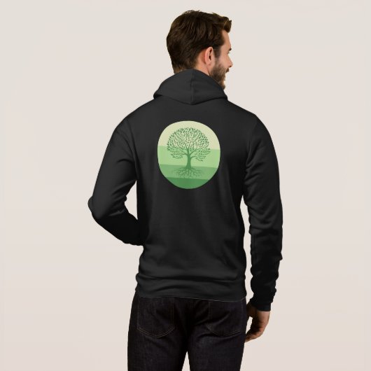Lebensbaum, Baum Hoodie (Schwarz voll)