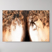 Lebensbaum bei Sonnenaufgang Poster (Vorne)