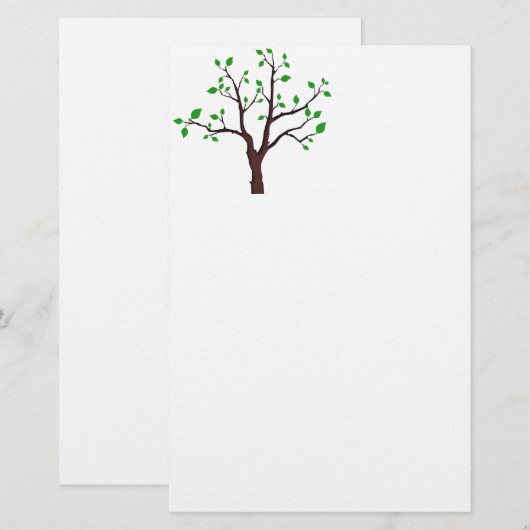 Lebensbaum Briefpapier (Vorne/Hinten)