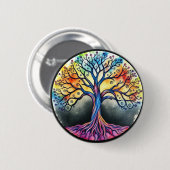 Lebensbaum Button (Vorne & Hinten)
