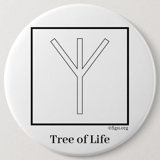 Lebensbaum Button (Vorderseite)