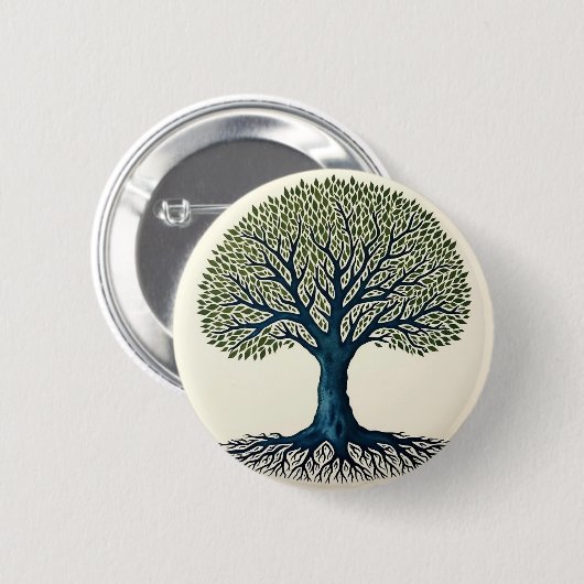 Lebensbaum Button (Vorne & Hinten)