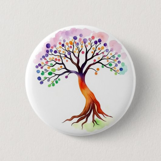 Lebensbaum Button (Vorderseite)