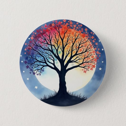 Lebensbaum Button (Vorderseite)
