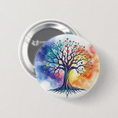 Lebensbaum Button (Vorne & Hinten)