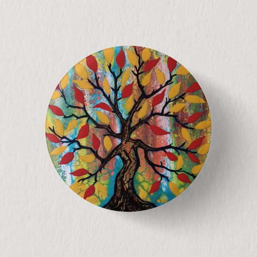 Lebensbaum Button (Vorderseite)