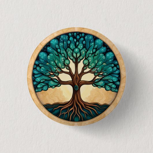Lebensbaum Button (Vorderseite)