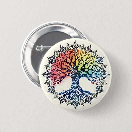 Lebensbaum Button (Vorne & Hinten)