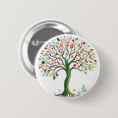 Lebensbaum Button (Vorne & Hinten)