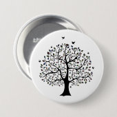 Lebensbaum Button (Vorne & Hinten)