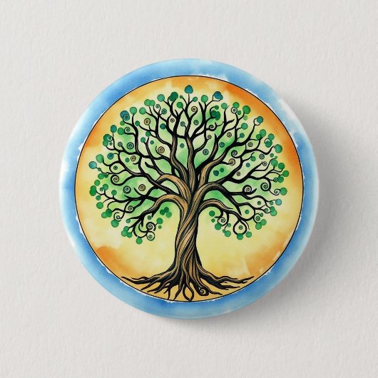 Lebensbaum Button (Vorderseite)